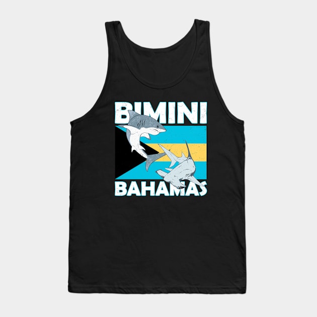 Biminin Bahamas Shark Sanctuary Tank Top by NicGrayTees